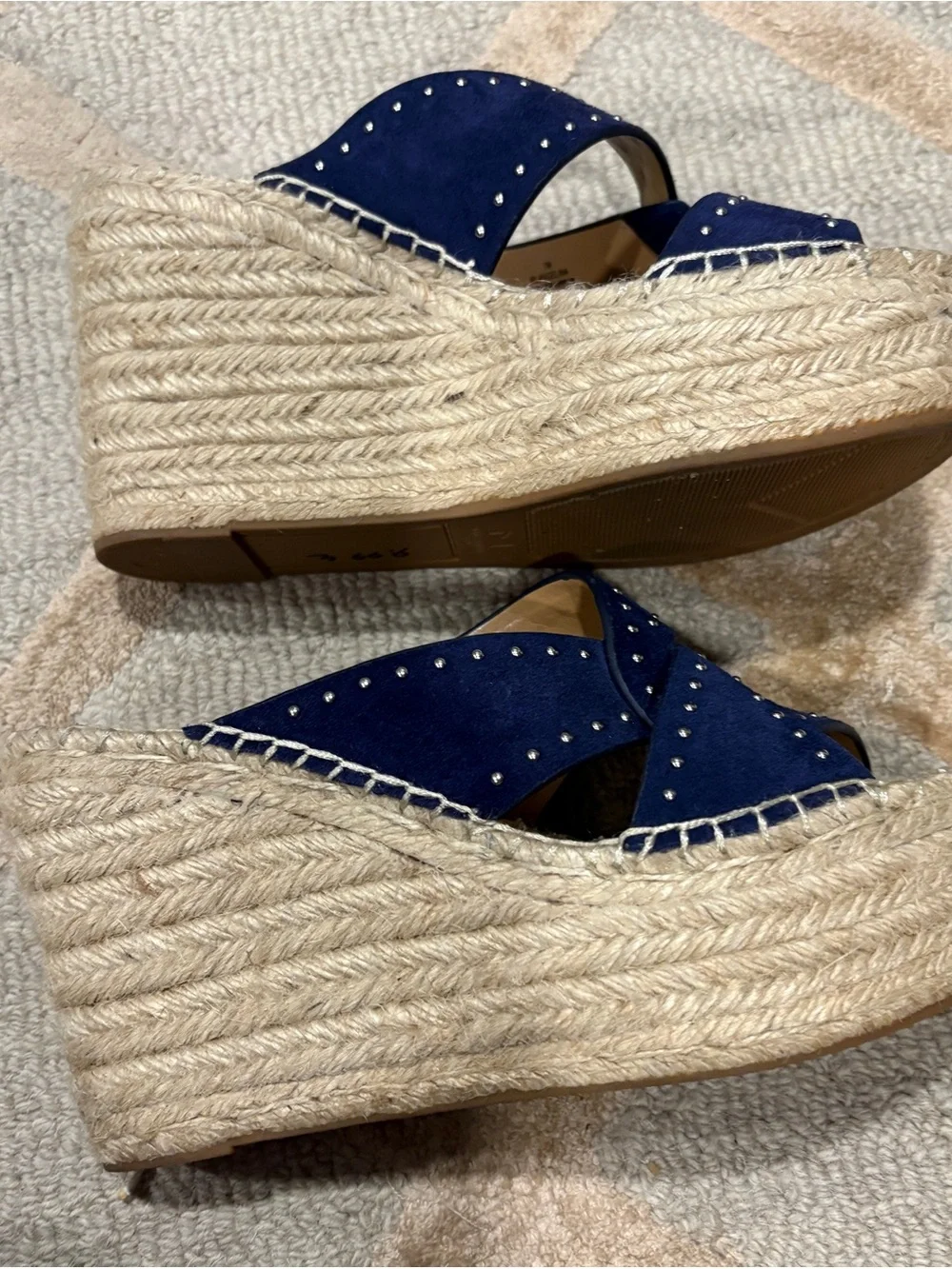 Marc Fisher navy crisscross